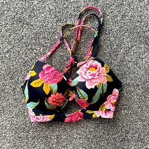 Floral swim top